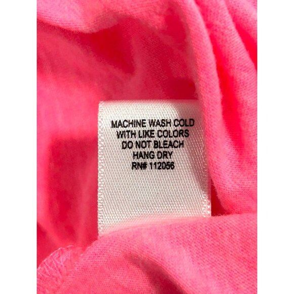 Zenana Women's V-Neck Short Sleeve Tee Shirt in Pink - Sz XL - Picture 5 of 5